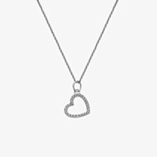 Hot Diamonds Silver Whisper Sterling Silver Happy Birthday Necklace SWP004