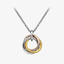 Hot Diamonds Three Colour Diamond Trio Ring Pendant DP544