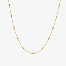 Hot Diamonds Embrace 18ct Gold Plated Oval Cable Chain CH106