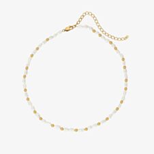 Hot Diamonds X Jac Jossa Golden Edit Calm Mother Of Pearl Choker Necklace DN156