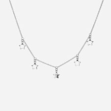 Hot Diamonds Sterling Silver Star Choker Necklace DN161