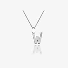 Hot Diamonds Love Letters Silver W Pendant Necklace DP423