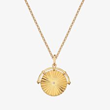Hot Diamonds X Jac Jossa 18ct Gold Plated Hope Halo Pendant Necklace DP850