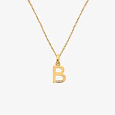 Hot Diamonds X Jac Jossa Golden Edit B Pendant Necklace DP940