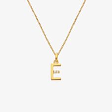 Hot Diamonds X Jac Jossa Golden Edit E Pendant Necklace DP943