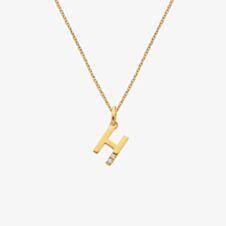 Hot Diamonds X Jac Jossa Golden Edit H Pendant Necklace DP946