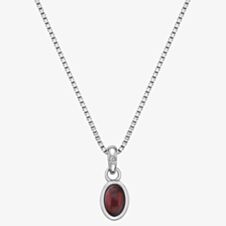 Hot Diamonds Garnet Birthstone Necklace - January DP754