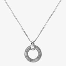 Hot Diamonds Forever Textured Circle Pendant Necklace DP899