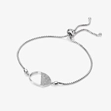 Hot Diamonds Horizon White Topaz Oval Bracelet DL602
