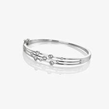 Hot Diamonds Sterling Silver Diamond & Topaz Bangle DC188