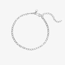 Hot Diamonds Sterling Silver Diamond Cut Oval Chain Bracelet DL701