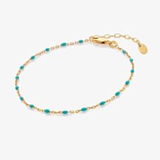Hot Diamonds X Jac Jossa Golden Edit Turquoise Ocean Bracelet DL658