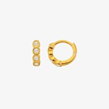 Hot Diamonds HD X GE Tender White Topaz Huggie Hoop Earrings DE854