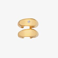 Hot Diamonds X Jac Jossa 18ct Gold Plated Soul Organic Double Ear Cuff DE662