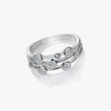 Hot Diamonds Tender White Topaz Statement Ring DR207