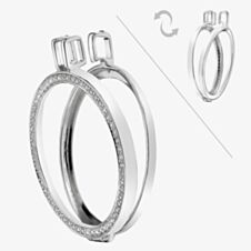 Hot Diamonds Emozioni Reversible Sterling Silver 33mm Coin Keeper EK006