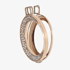 Hot Diamonds Emozioni Mezzaluna Rose Gold Plated 33mm Coin Keeper EK014