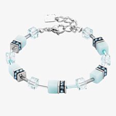 Coeur De Lion Ladies GeoCUBE Ice Blue Square Crystal Bracelet 4020/30-2020