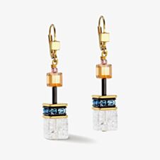 Coeur De Lion GeoCUBE Iconic Statement Precious Multi Colour Multi Stone Earrings 4505/20-1516