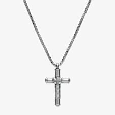 Unique Stainless Steel Cross Necklace AN-112/50CM