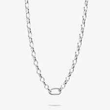 THOMAS SABO Charm Club Connect Silver 50cm Oval Link Necklace C1206-001-21-L50