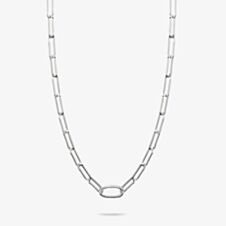 THOMAS SABO Charm Club Connect Silver 50cm Paperclip Oval Link Necklace C1207-001-21-L50