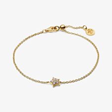 Sif Jakobs Gold Plated Astri Cubic Zirconia Star Bracelet  SJ-B2706-CZ-YG