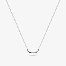 Sif Jakobs Silver Capriana Pianura Curve Bar Necklace SJ-N2600