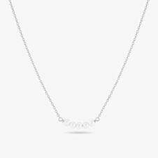 Sif Jakobs Sterling Silver Perla Cinque Five Pearl Necklace SJ-N2735-P