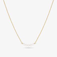 Sif Jakobs Gold Plated Perla Cinque 5X Five Pearl Necklace SJ-N2735-P-YG