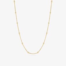 Sif Jakobs Gold Sfere Beaded Chain Necklace SJ-N2748-YG