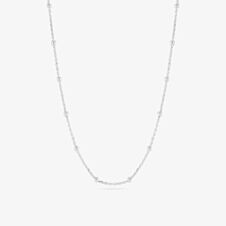 Sif Jakobs Sterling Silver Sfere Beaded Chain Necklace SJ-N2748