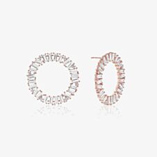 Sif Jakobs Rose Gold Plated Antella Circolo Grande Earrings SJ-E0325-CZ(RG)