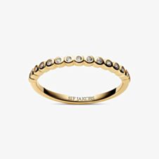 Sif Jakobs Gold Plated Sarzana Cubic Zirconia Ring SJ-R2750-CZ-YG