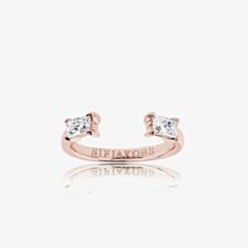 Sif Jakobs Rose Gold Plated Antella Baguette Piccolo Ring SJ-R011-CZ(RG)/56