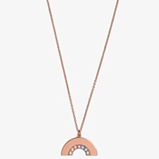 Olivia Burton Rainbow Rose Gold Tone Necklace OBJRBN03