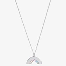 Olivia Burton Rainbow Silver Tone Necklace OBJRBN01