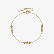 Olivia Burton Classic Dainty Gold Plated Crystal Bracelet 24100280