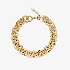 Olivia Burton Signature Gold Plated Honeycomb Link Chain Bracelet 24100089