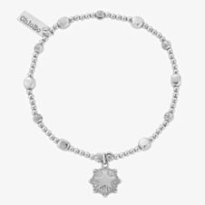 ChloBo Radiant Essence Silver Star Beaded Bracelet SBMCC3258