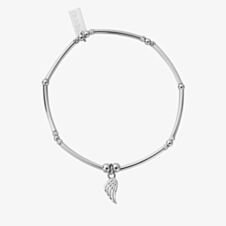 ChloBo Ladies Silver Divinity Within Wing Charm Bracelet SBMNFB2530