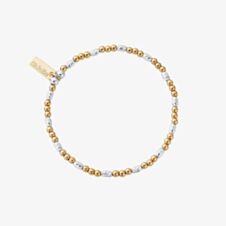 ChloBo Mixed Metal Dainty Sparkle Beaded Bracelet GMBDSP