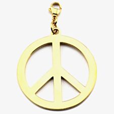 ChloBo Cloud9 Gold Plated Large Peace Pendant Charm GP114
