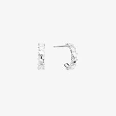 ChloBo Sterling Silver Multi Star Huggie Hoop Earrings SEH3320