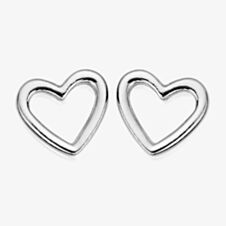 ChloBo Sterling Silver Open Heart Stud Earrings SEST532