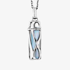 Angel Whisperer Powerful Stone Blue Agate Small Necklace ERN-HEAL-BA-S