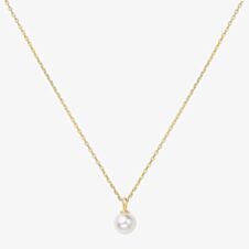 Ania Haie Miss Dainty 14ct Gold Plated Shell Pearl Pendant Necklace N065-01G