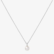 Ania Haie Miss Dainty Sterling Silver Shell Pearl Pendant Necklace N065-01H
