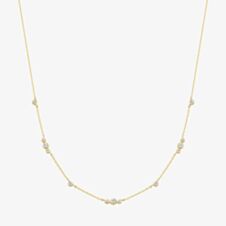 Ania Haie Miss Dainty 14ct Gold Plated Multi Cubic Zirconia Station Necklace N065-04G