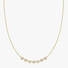 Ania Haie Miss Dainty 14ct Gold Plated Multi Pave Cubic Zirconia Necklace N065-07G